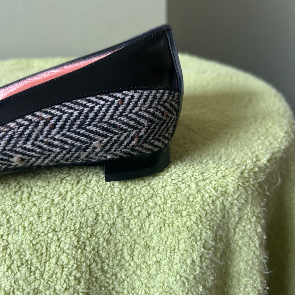 TO & CO Italy Elegant Black and Gray Women's Flats - Picture 8 of 12